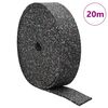vidaXL Rotolo di Granulato in Gomma Nero 200 x 5 x 0,6 cm Gomma