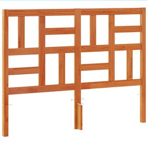 vidaXL Testiera Marrone Cera 135 cm in Legno Massello di Pino