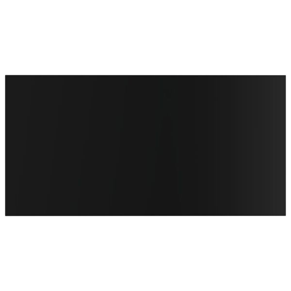 vidaXL Ripiani per Libreria 4pz Nero Lucido 80x40x1,5cm Multistrato