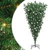 vidaXL Albero di Natale Artificiale Pre-illuminato Capovolto con Set di Palline