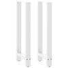 vidaXL Gambe per tavolo da bar bianche 2 pz 40x(100-101) cm in acciaio