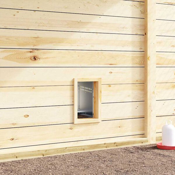 vidaXL Nido per Galline 1 Scomparto con Gambe in Acciaio Zincato