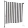 vidaXL Tenda a Rullo Esterna Antracite e Bianco 100 x 270 cm