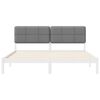 vidaXL Letto con Testiera Rivestita Grigio chiaro 180 x 200 cm