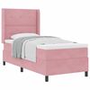 vidaXL Letto a molle con testiera Rosa 80 x 200 cm Velluto