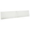 vidaXL Muro di contenimento 2 pz 100 x 12 x 50 cm Acciaio Bianco