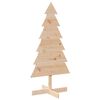 vidaXL Albero di Natale Decorativo in Legno 120 cm Legno Massello Pino