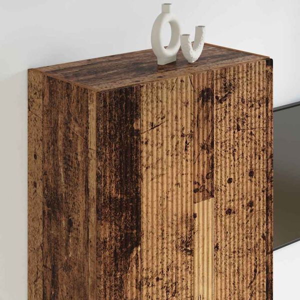 vidaXL Mobile TV da parete Legno vecchio 59,5 x 31 x 100 cm