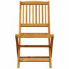 vidaXL Set Bistr&ograve; Pieghevole 3pz in Legno Massello di Acacia