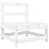 vidaXL Set Divani da Giardino 6 pz Bianco in Legno Massello di Pino