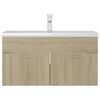 vidaXL Mobile con Lavabo Integrato Rovere Sonoma in Legno Multistrato