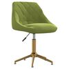 vidaXL Sedie da Pranzo Girevoli 4 pz Verde Chiaro in Velluto