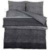 vidaXL Set Copripiumino Grigio Scuro e Nero 260x240 cm in Cotone