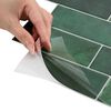 vidaXL Piastrella subway 10 pcs Verde Scuro 29.4 x 21.4 cm