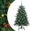 vidaXL Albero di Natale artificiale con 150 LED Verde 150 cm