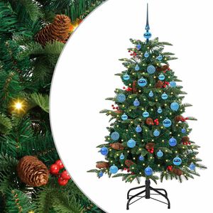 vidaXL Albero di Natale artificiale con 150 LED Verde 150 cm