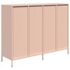 vidaXL Credenza Rosa 135x39x103,5 cm in Acciaio Laminato a Freddo