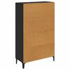 vidaXL Credenza con cassetto Rovere Nero 70 x 31 x 115 cm