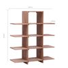 vidaXL Libreria 100x30x120 cm in Legno Massello di Teak
