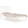 vidaXL Giroletto Bianco in Legno Massello di Pino 90x200 cm