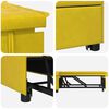 vidaXL Divano letto Giallo 194 x 67 x 82 cm Velluto