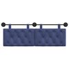 vidaXL Testata appesa Blu Polizia 130 x 55 x 7 cm Velluto