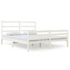 vidaXL Giroletto Bianco Massello Pino 150x200cm King Size