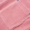 Abito Scamiciato da Bambina Velluto a Coste Rosa Chiaro 140
