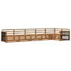 vidaXL Set di divani da esterno 6 pz Naturale Legno di Acacia Massello