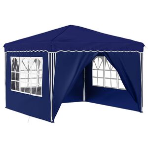 vidaXL Tenda per feste a pop-up 288 x 288 x 245 cm Blu Tessuto Oxford