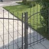 vidaXL Cancello da Giardino Woerden in acciaio 1,25x4 m Nero