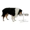 Kerbl Ciotola per Animali Domestici con Supporto 2x2,8 L 43 cm Bianco