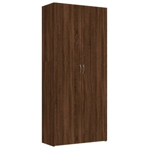 vidaXL Scarpiera Rovere Marrone 80x35,5x180 cm in Legno Multistrato