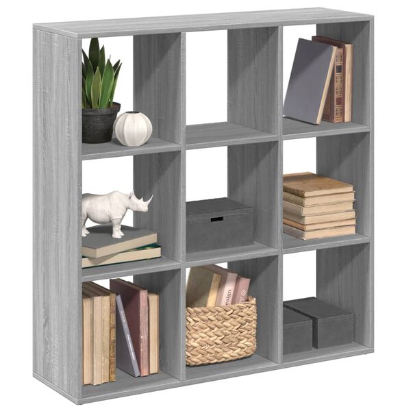 vidaXL Libreria Divisorio Grigio Sonoma 102x29x103,5 cm in Truciolato