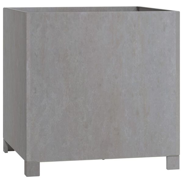 vidaXL Fioriera con Gambe Ruggine 50x50x50 cm Acciaio Corten