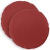 vidaXL Federa 2 pcs HEERLEN Rosso Vino &Oslash; 40 cm Poliestere