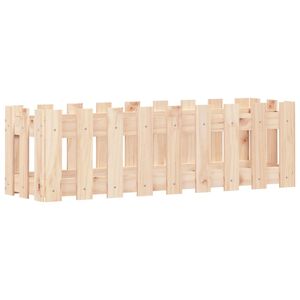 vidaXL Fioriera Rialzata Giardino a Recinzione 100x30x30 cm Legno Pino