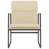 vidaXL Sedia Lounge Crema 55x64x80 cm in Tessuto
