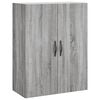 vidaXL Credenza Grigio Sonoma 69,5x34x180 cm in Legno Multistrato