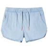 vidaXL Pantaloncini da Bambino Blu Denim Tenue 92