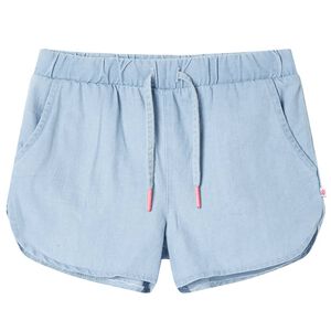 vidaXL Pantaloncini da Bambino Blu Denim Tenue 92