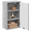 vidaXL Mobile da Bagno con porta Grigio Sonoma 39 x 23,5 x 65 cm