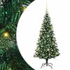 vidaXL Albero di Natale artificiale con luci integrate Verde 120 cm