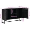 vidaXL Credenza Nero 105 x 30 x 68 cm