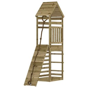 vidaXL Casetta con Arrampicata in Legno di Pino Impregnato