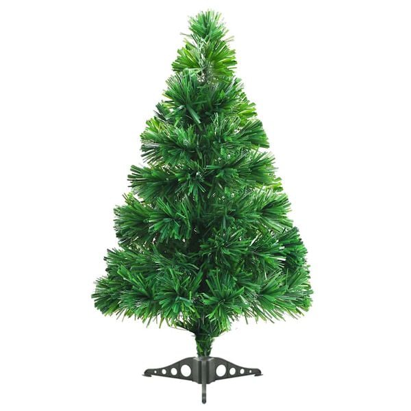 vidaXL Albero di Natale Artificiale in Fibra Ottica 64 cm Verde