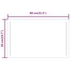 vidaXL Specchio da Bagno con Luci LED 50x80 cm