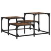 vidaXL Tavolino da Salotto Rovere Fumo 68x68x40cm in Legno Multistrato