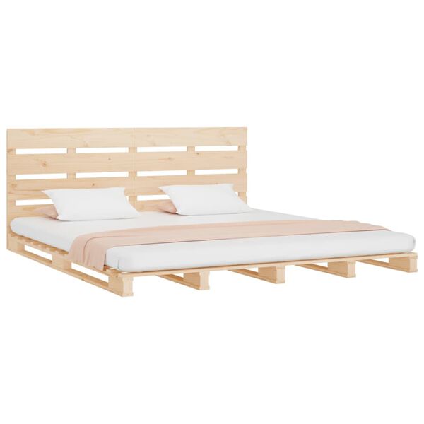 vidaXL Letto senza Materasso 140x190 cm in Legno Massello di Pino