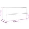 vidaXL Mobile Lavabo Rovere Sonoma 90x38,5x45 cm in Legno Multistrato